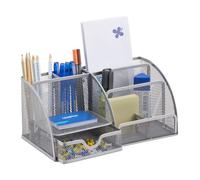 (TG. 6 Scomparti) Relaxdays Organizer Scrivania Ufficio, Cassetto, Porta-Fogliet