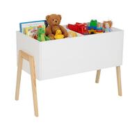 Relaxdays Cassapanca bambini con gambe in legno