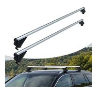Relaxdays Portapacchi alluminio per barre