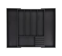 Portaposate da cassetto Organizer per posate 5 scomparti Nero 1,7 kg