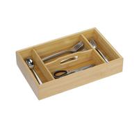 Porta posate bambù portaposate cassetto organizer cucina divisori vassoio box