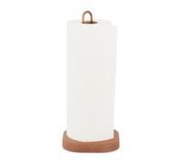 Portarotoli carta assorbente cucina legno ottone 30,5 x 13 x 13 cm portacarta