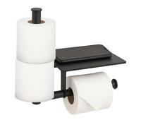 Relaxdays Portarotolo in metallo con mensola