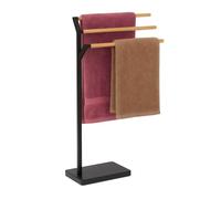 Porta Asciugamani Bagno 3 Aste Portasciugamani Salviette Viso 75x38,5x18 cm