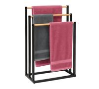 Porta Asciugamani Scala Biancheria Bagno 3 Aste Portasciugamani 76x45x21,5cm