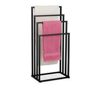 Relaxdays Portasciugamani con 4 livelli sfalsati