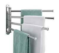 Relaxdays Portasciugamani da parete inox