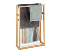 Relaxdays Portasciugamani in bambù da terra