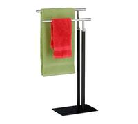 (TG. 78x44x20 cm) Relaxdays Piantana Portasciugamani, Autoportante con 2 Aste, i