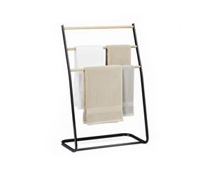 Relaxdays Portasciugamano da terra in ferro