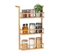 Portaspezie salvaspazio Organizer da cucina 3 ripiani Naturale Design naturale