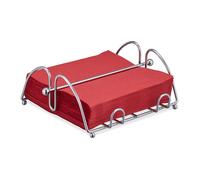 Relaxdays Portatovaglioli, con Peso, per Salviette 33x33, Aspetto Acciaio, Dis 1