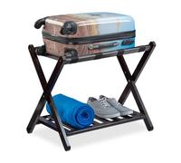 Relaxdays Portavaligie pieghevole in bambù