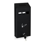 Posacenere da muro Raccoglitore mozziconi Resistente Nero Posacenere da esterno