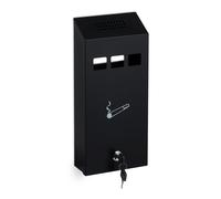 Posacenere da muro Porta mozziconi 1 kg Nero Posacenere da esterno Resistente