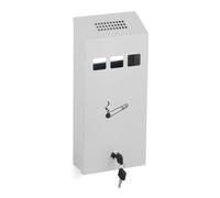 Posacenere da muro Contenitore per mozziconi 1 kg Bianco Posacenere esterno