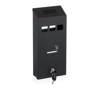 Posacenere da muro Porta mozziconi 1 kg Nero Posacenere esterno Ceneriera a muro