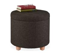 Relaxdays Pouf contenitore rotondo