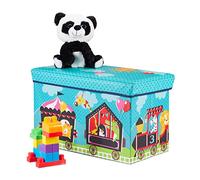 (TG. 36 x 60,5 x 30,5 cm) Relaxdays Pouf per Bambini, Sgabello Contenitore per G
