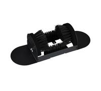 Relaxdays Spazzola pulisci-Scarpe Esterno con setole robuste, fissabile a Pavimento, 11.5x46.5x15 cm, Nero