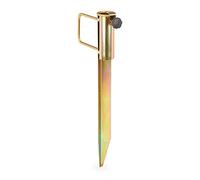 Relaxdays Puntale per Ombrellone da Spiaggia, Picchetto con Maniglia, Trivella Sabbia, Giardino, Fino a 38 mm, Bronzo