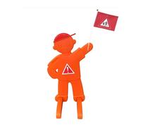 Relaxdays Pupazzo di avvertimento per bambini