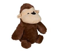 Relaxdays Fermaporta a Pupazzo Scimmia Pesante, Animali Ferma Porta da Pavimento, Blocca Finestra, 26x23x18 cm, Marrone