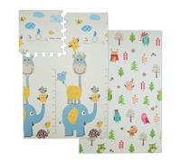 Relaxdays Puzzle gommato per bambini 120x175 cm