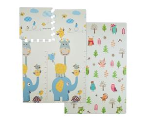 Relaxdays Puzzle gommato per bambini 120x175 cm