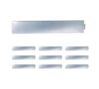 Relaxdays quiot di Bordo per Prato, Set 10, Acciaio zincato, Flessibile, 18x100 cm, Argento