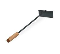 Relaxdays Raschietto per Cenere da Camino, Attrezzo Caminetto in Ferro e Manico in Legno, L: 53 cm, Attizzatotio Carbone