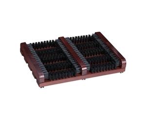 Relaxdays Raschietto pulisci scarpe in legno