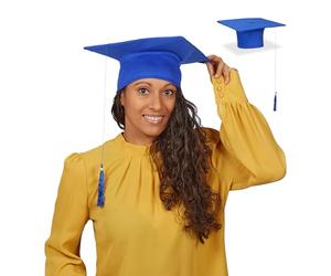 Relaxdays Relaxdays Cappello Laurea Relaxdays Cappello Laurea, Tocco in Taglia Unica per Laureandi, Maturità, Diploma, Promozione, Gadget Carnevale, Giallo Relaxdays (Pacco da 1)