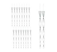 Relaxdays Repellente per Uccelli, Set da 18 Spirali Riflettenti Anti Piccioni, per Balcone e Giardino, 40 cm, Argentato