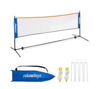 Relaxdays Rete da badminton portatile e regolabile