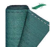 relaxdays Rete di Recinzione per Recinti e Ringhiere, Tessuto HDPE, Protezione Raggi UV, Resistente, 1,5 x 25 m, Verde