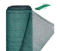 Relaxdays Rete di Recinzione per Recinti e Ringhiere, Tessuto HDPE, Protezione Raggi UV, Resistente, 1x15 m, Verde