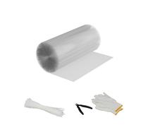 Relaxdays Rete Metallica per Recinzione Pollaio, Recinto Orto in Giardino, 50 cm x 10 m, Maglia Zincata 6,3 x 6,3 mm, 100% Acciaio, Argento
