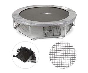 Relaxdays Rete Protettiva per la Parte Inferiore del Trampolino, Accessori per Trampolini Rotondi, Diametro 183 cm Nero