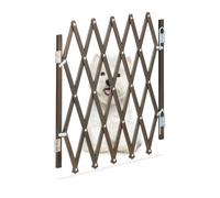 Relaxdays Ringhiera estensibile marrone per cani