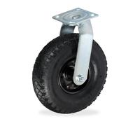 Relaxdays Rotella girevole per carrello 3.00-4