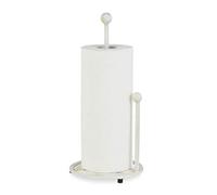 Relaxdays Rotoli da Cucina Verticale, in Ghisa, Porta Carta Assorbente, Stile retrò, 33 cm di Altezza, Bianco