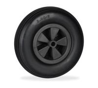 Relaxdays Ruota 3.50-6 a gomma piena per carriola