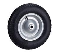 Relaxdays Ruota per Carriola 4.80 4.00-8 Pneumatico ad Aria, Cerchione in Acciaio con Valvola, Carico Max. 120 kg, Nero