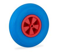 Relaxdays Ruota da carriola 3.50-6 blu e rossa