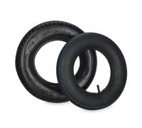 Relaxdays Ruota per Carriola con Camera d'Aria, Ruotino di Scorta 4.00-8", Gomma per Carrello, Regge Fino a 150 kg, Nero