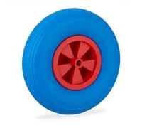 (TG. 33 x 33 x 9 cm) Relaxdays Ruota per Carriola 3.50-6, Gomma Piena, Cerchione