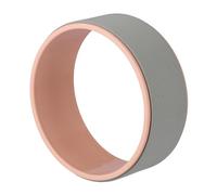 Relaxdays Ruota Yoga Wheel, Cerchio per Pilates, Accessori Allenamento Fitness, Anello Ø 32 cm in Plastica Grigio Rosa