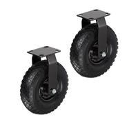 Relaxdays Ruote fisse 3.00-4 Set 2 pz