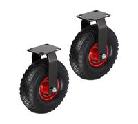 Relaxdays Ruote fisse 3.00-4 Set 2 pz